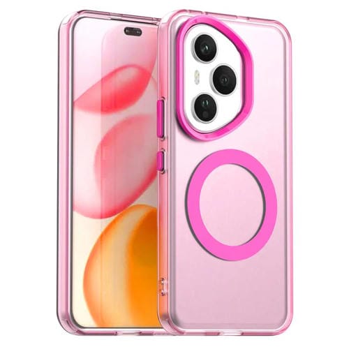 Funda híbrida de TPU y PC con Magsafe Candy para Honor 400 Pro Global (160,8 mm) (Roja)