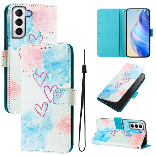 Funda de Cuero para Teléfono Samsung Galaxy S21 5G Patrón Dibujo Artístico (Love Me)