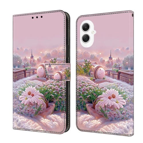 Funda de Piel para Samsung Galaxy A05 Pintada a Mano (Jardín)