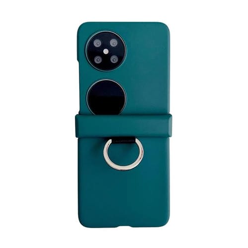 Funda para Teléfono Huawei Pocket 2 con Anillo Ultrafino y Bisagra (Verde)
