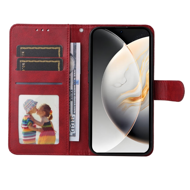 Funda Piel Sintética con Tapa para Tecno Camon 30S y 30S Pro (Rojo)