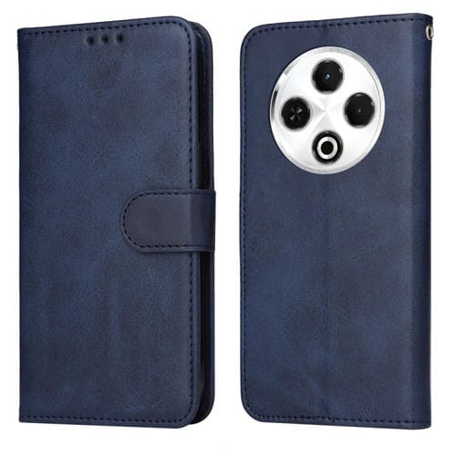 Funda de Piel Sintética con Tapa para Tecno Spark 30 4G (Azul)