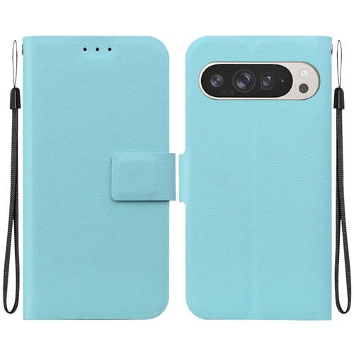 Funda de Cuero Ultrafina con Hebilla Magnética para Google Pixel 9 Pro XL (Verde)