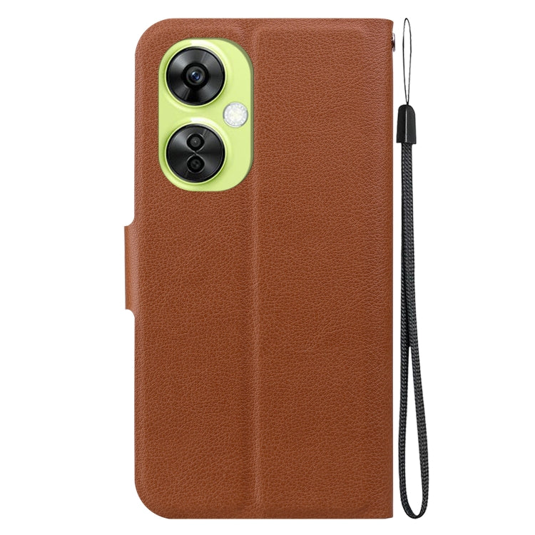 Funda de Cuero con Hebilla Magnética Ultrafina para OnePlus Nord Ce 3 Lite y Nord N30 (Marrón)