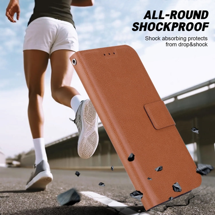 Funda de Cuero con Hebilla Magnética Ultrafina para OnePlus Nord Ce 3 Lite y Nord N30 (Marrón)