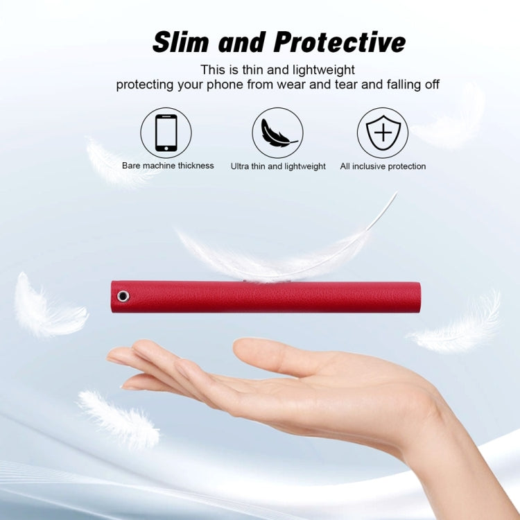 Funda de Cuero con Hebilla Magnética Ultrafina para OnePlus Nord Ce 3 Lite y Nord N30 (Rojo)