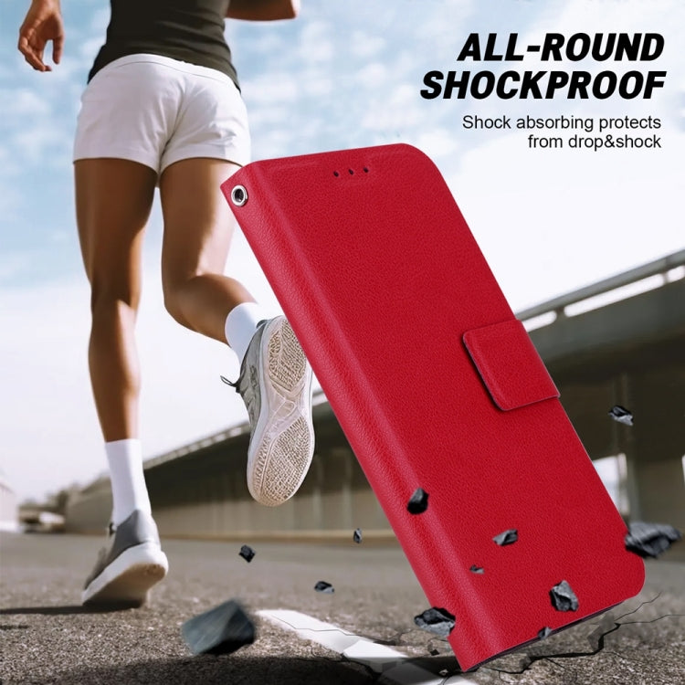 Funda de Cuero con Hebilla Magnética Ultrafina para OnePlus Nord Ce 3 Lite y Nord N30 (Rojo)
