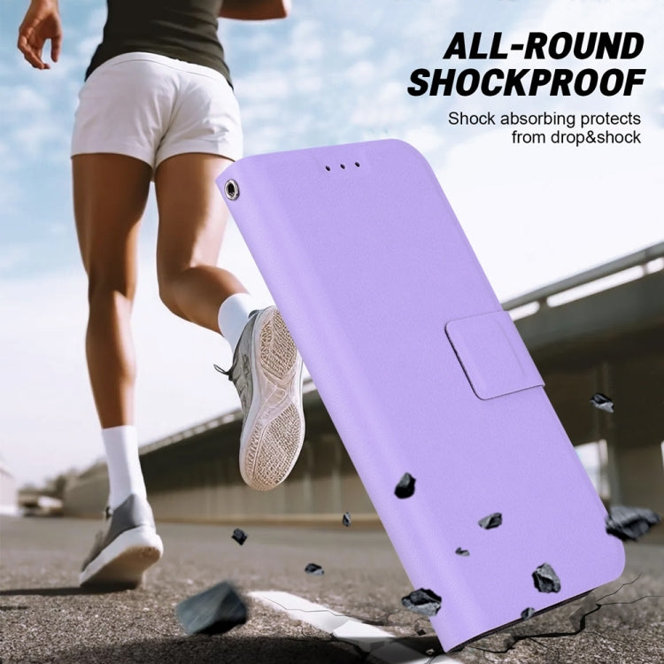 Funda de Cuero con Hebilla Magnética Ultrafina para OnePlus Nord Ce 3 Lite y Nord N30 (Morado)