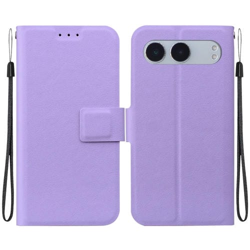 Funda de Cuero Ultrafina con Hebilla Magnética para OnePlus Nord 4 (Morado)