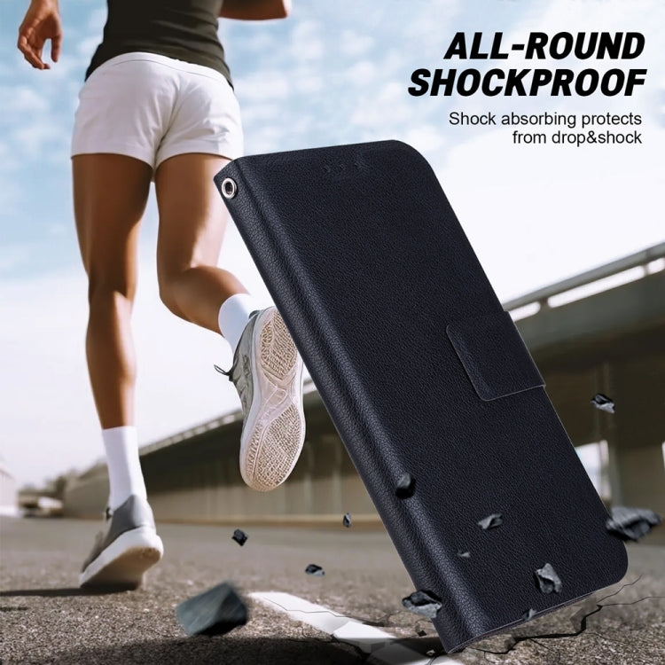 Funda de Cuero con Hebilla Magnética para OnePlus Nord 3 Ace 2V (Negra)