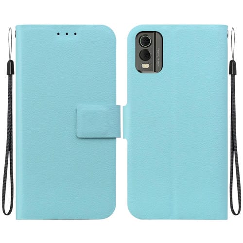 Funda de Cuero Ultradelgada con Hebilla Magnética para Nokia C32 (Verde)