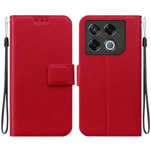 Funda de Cuero Ultrafina con Hebilla Magnética para Teléfono Infinix GT 20 Pro (Rojo)