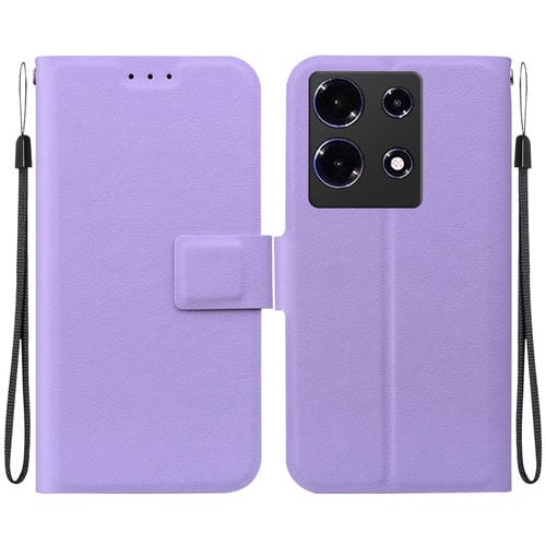 Funda de Cuero con Hebilla Magnética Ultrafina para Infinix Note 30 4G/5G (Morado)