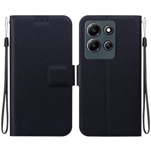 Funda de Cuero Ultrafina con Hebilla Magnética para Infinix Note 30I (Negra)