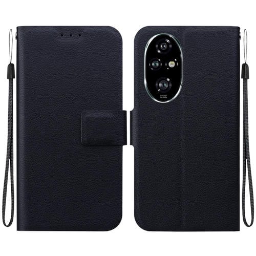 Funda de Cuero Ultrafina con Hebilla Magnética y Voltaje para Honor 200 Pro (Negra)