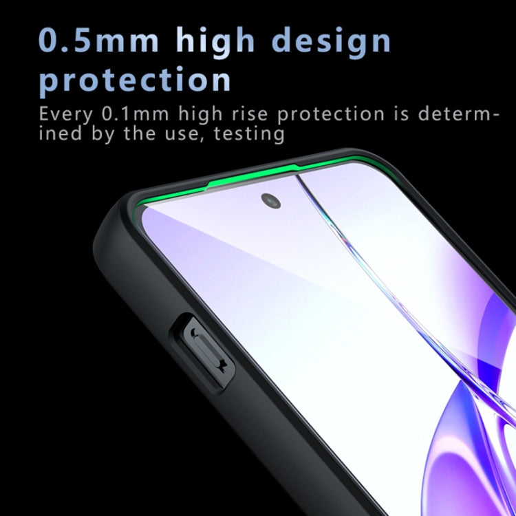 Funda híbrida TPU con orificio para PC y armadura Magsafe para OnePlus Ace 3V (Negro Esmerilado)