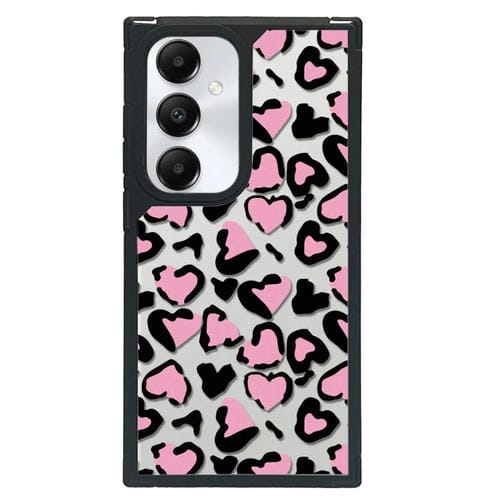 Funda para Teléfono Samsung Galaxy A25 5G Diseño Artístico Cobertura Total (Leopardo Negro y Rosa B)