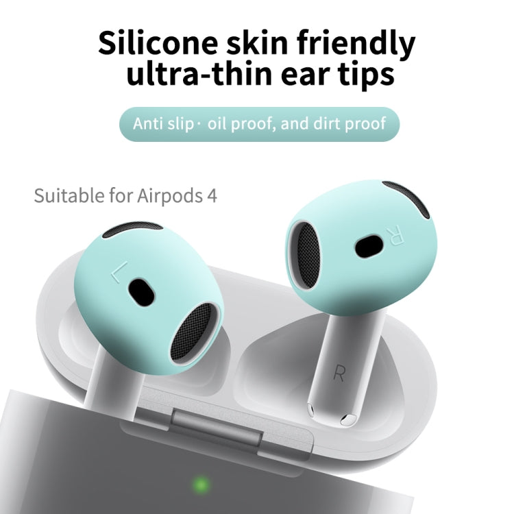Funda Protectora Silicona Suave para Auriculares AirPods 4 (Azul Oscuro)