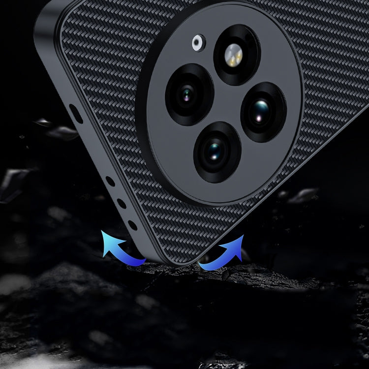 Funda para Teléfono OnePlus 13 Textura Fibra de Carbono Ultrafina con Impresión (Dorada)