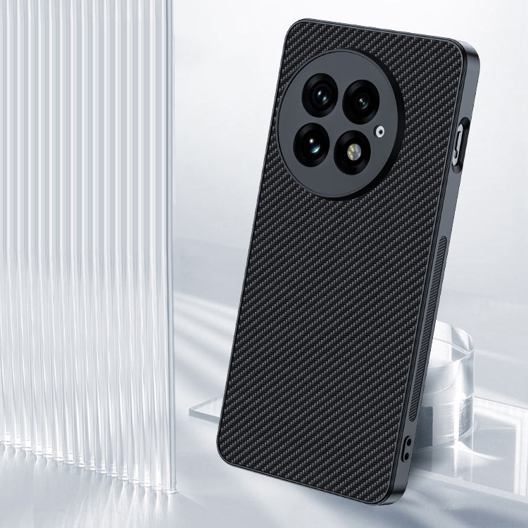 Funda para Teléfono OnePlus 13 Textura Fibra de Carbono Ultrafina con Impresión (Dorada)