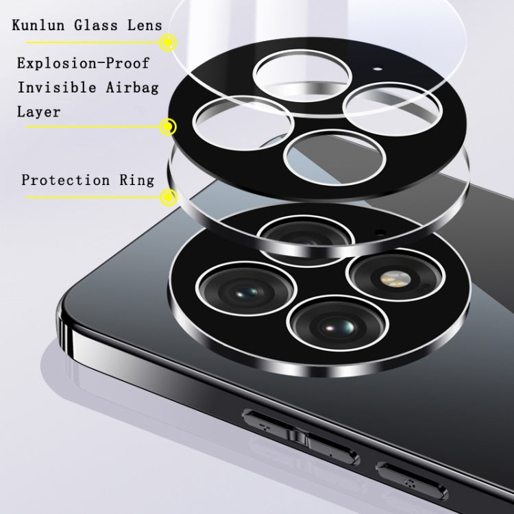 Funda para Teléfono OnePlus 13 con Airbag Cristal de Hielo Galvanizado Cobertura Total (Gris)