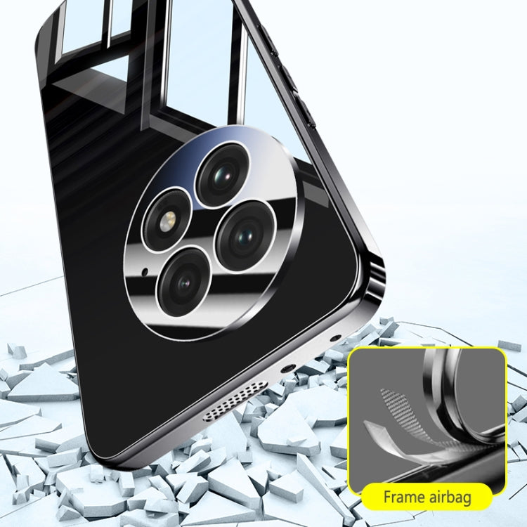 Funda para Teléfono OnePlus 13 con Airbag Cristal de Hielo Galvanizado Cobertura Total (Gris)