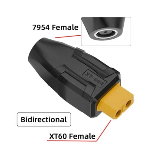 Adaptador de Intercambio XT-010 XT60 Macho a XT60 Hembra