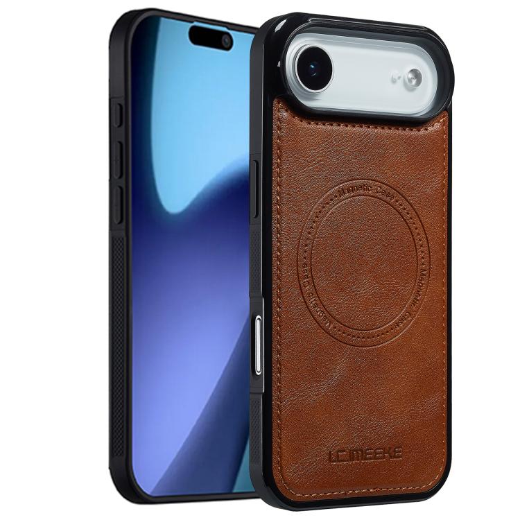 Funda LC.IMEEKE Magsafe para iPhone 17 Air (marrón)