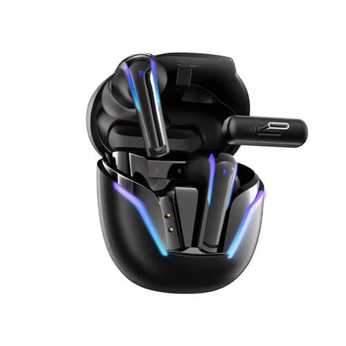 Auriculares inalámbricos Remax Gamebuds G7 2.4G Bluetooth para juegos TWS con luz de respiración (Negro)