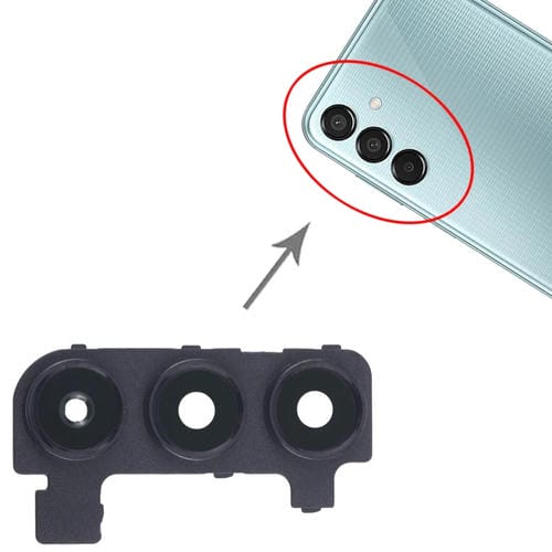 Rear Camera Lens Cover Samsung Galaxy M15 SM-M156B (10 Pieces) (Black)