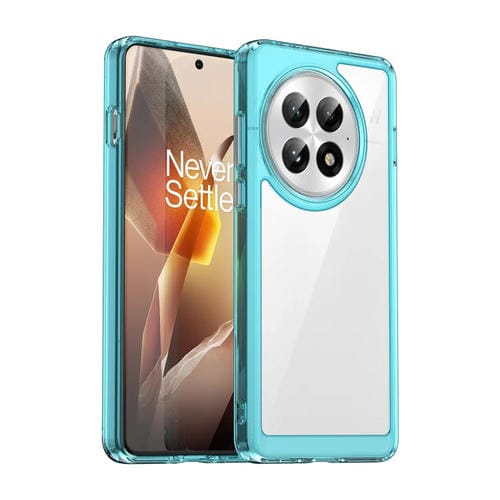 Funda híbrida TPU acrílica OnePlus 13 Serie Colorida (Azul Transparente)