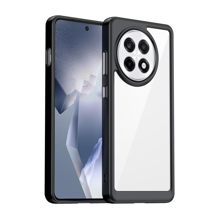 Funda híbrida Acrílico TPU OnePlus Ace 5 Pro 5G Serie Colorida (Negra)