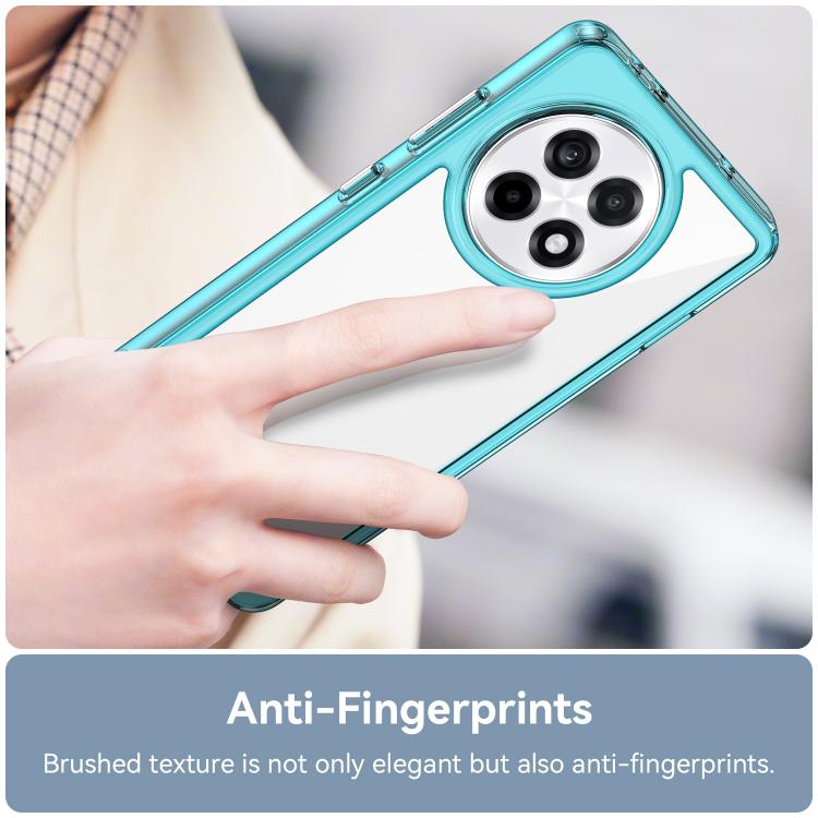 Funda Híbrida Acrílico TPU OnePlus Ace 5 5G Serie Colorida (Azul Transparente)