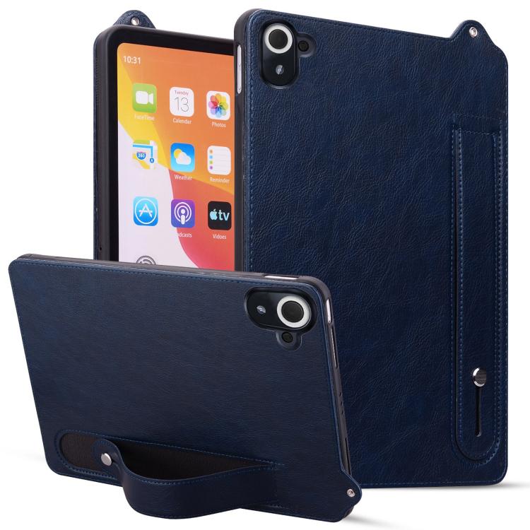 Funda de cuero TPU con correa para Xiaomi Redmi K Pad (azul oscuro)
