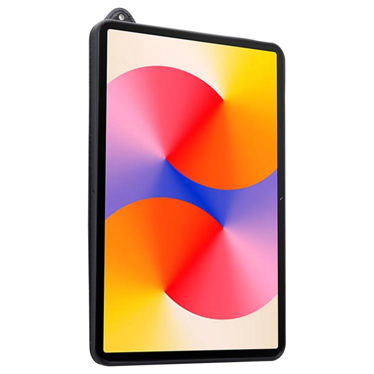 Funda de cuero TPU con correa para Xiaomi Redmi Pad 2 (negro)