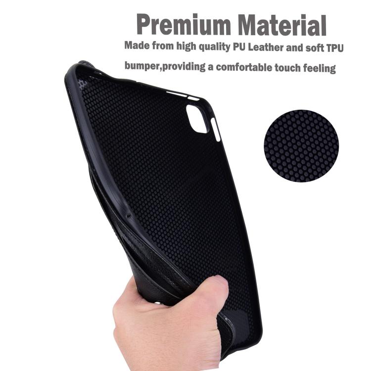 Funda de cuero TPU con correa para Xiaomi Redmi Pad 2 (negro)