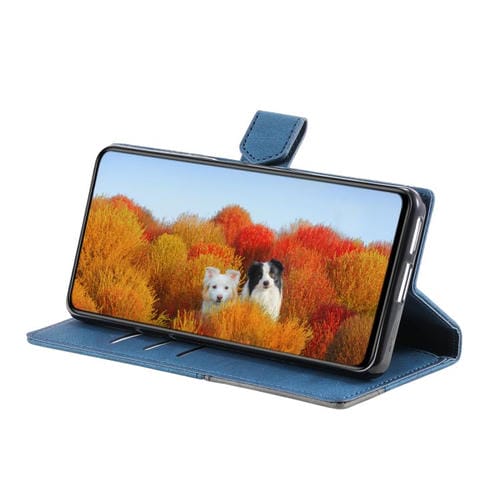Funda de cuero con relieve TTUDRCH para Samsung Galaxy A17 5G (azul)