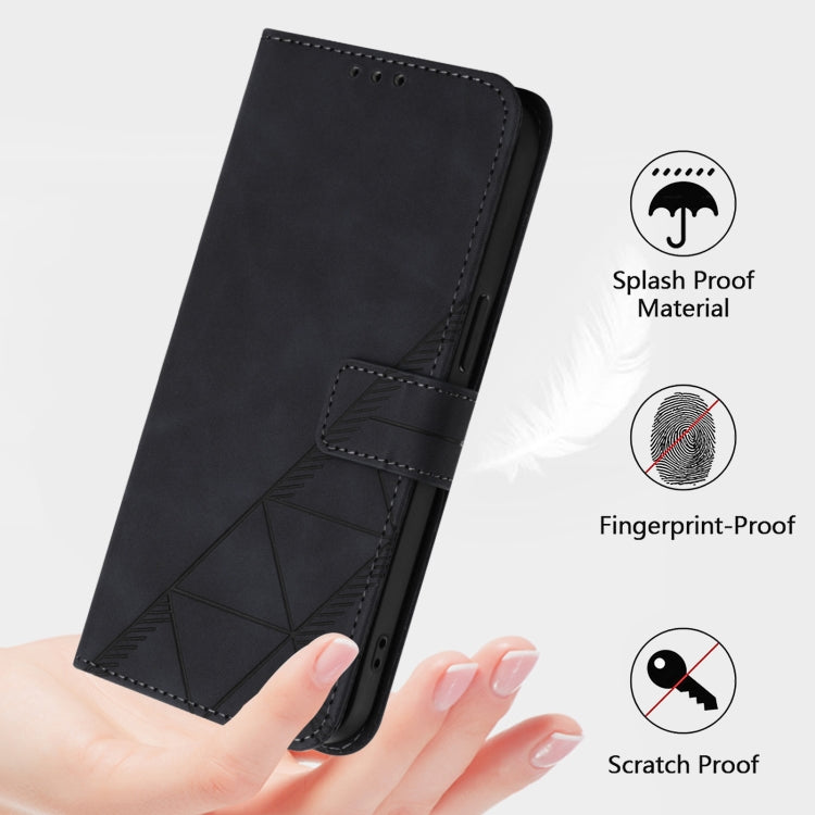 Funda de Cuero con Tapa y Relieve 3D para Cubot Note 40 (Negra)
