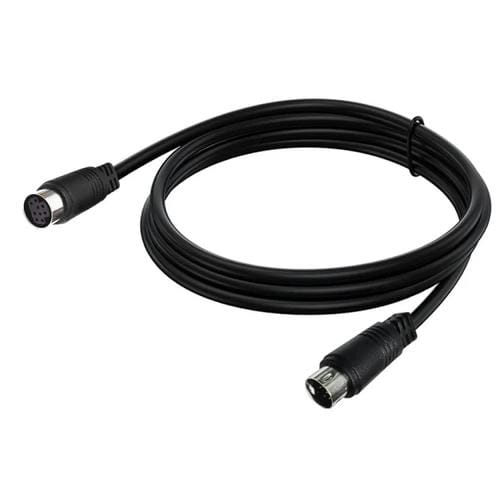 Cable Adaptador de Tv Box 9 Pines Macho a Hembra Mini Din 90 Grados Longitud 1,8 m (Negro)