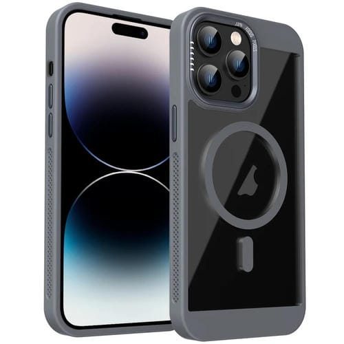 Funda para Teléfono con Sistema de Refrigeración Honeycomb Magsafe para iPhone 14 Pro (Gris)