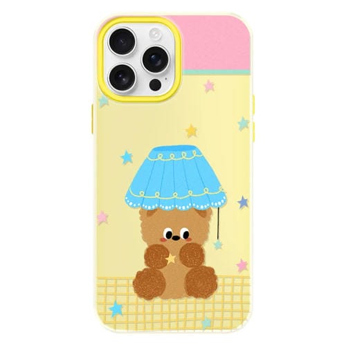 Funda híbrida TPU y Policarbonato iPhone 16 Pro con Tacto Sedoso (Amarillo)
