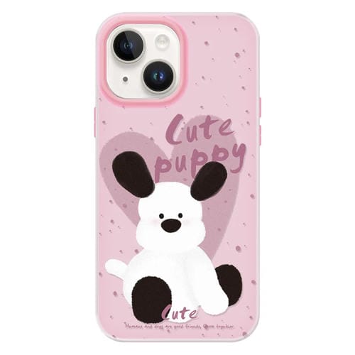 Funda híbrida TPU y PC con Tacto de Piel para iPhone 14 (Rosa)