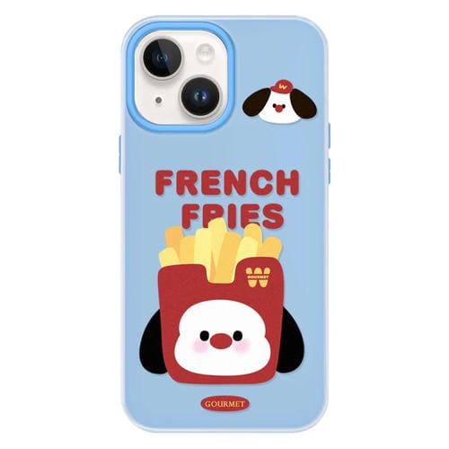Funda híbrida TPU y PC iPhone 13 Tacto Sedoso y Gelatinoso (Azul)
