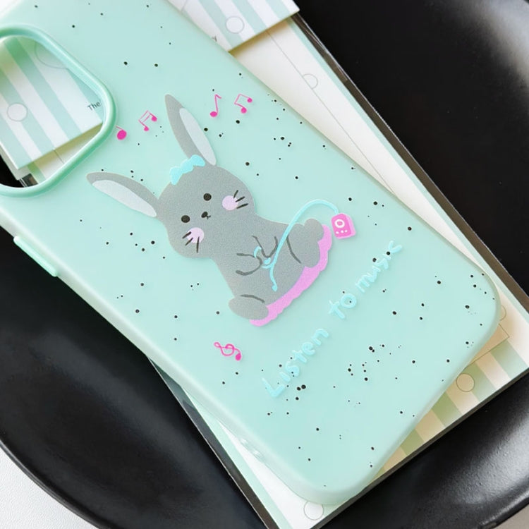 Funda híbrida TPU y PC iPhone 13 Pro Tacto de piel (Casa de Perro Blanca)