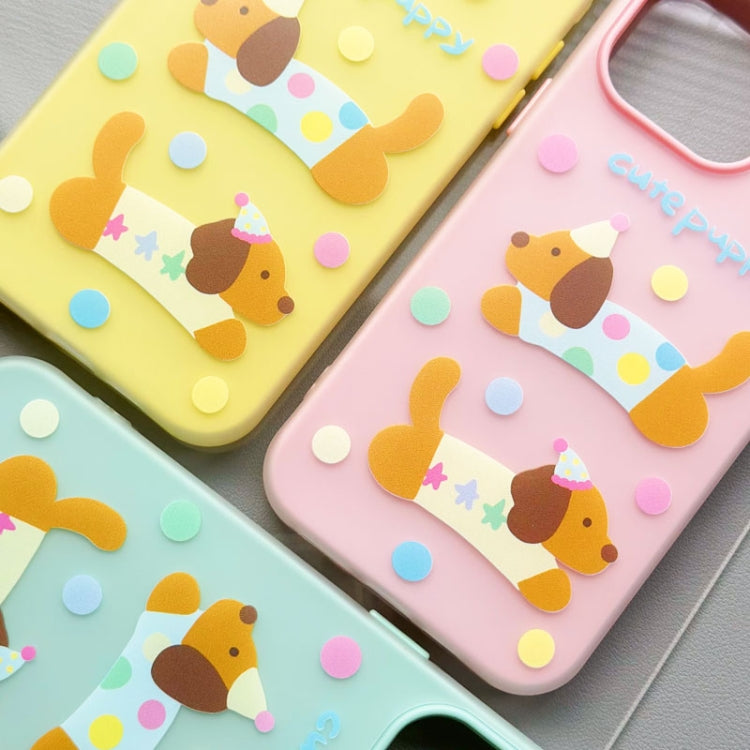 Funda híbrida TPU y PC iPhone 13 Pro Tacto Sedoso y Gelatinoso (Amarillo)