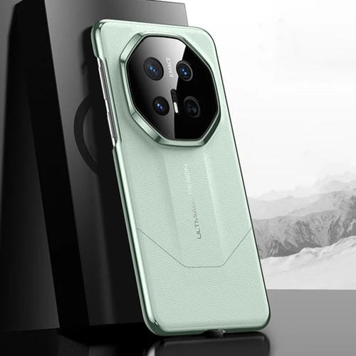 Estuche para Teléfono Huawei Mate 70 Rs Ultimate con Imitación Galvanizada y Diseño Ultimate (Verde)