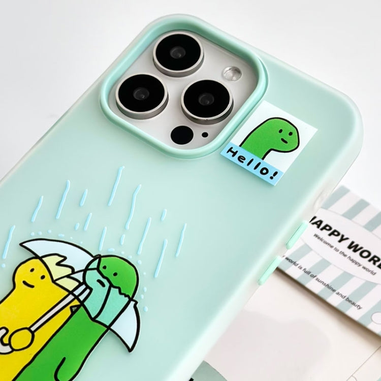 Funda híbrida TPU y PC iPhone 14 Tacto Sedoso (Verde Claro)