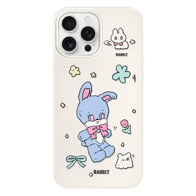 Funda híbrida TPU y PC iPhone 14 Pro con Tacto Sedoso (Azul y Blanco)