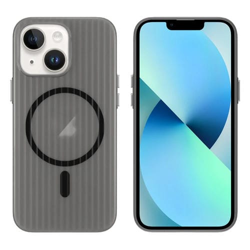 Funda para Teléfono Magsafe Corrugada para iPhone 13 (Negra)