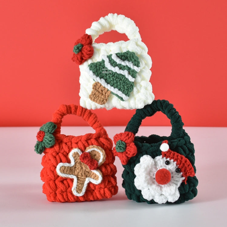 Funda Protectora Auriculares Bluetooth Airpods Pro Bolsa Felpa Tejida (Papá Noel Verde Oscuro)
